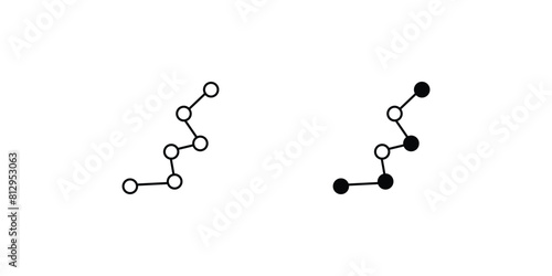 constelation with white background vector stock illustration