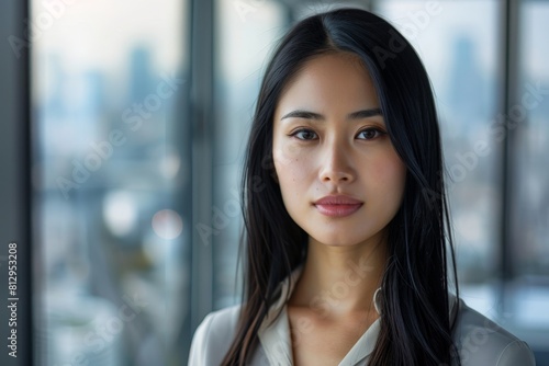 Young Asian Woman Standing in Front of Window Free Download Young Asian Woman Standing in Front of Window - GFXLoad
