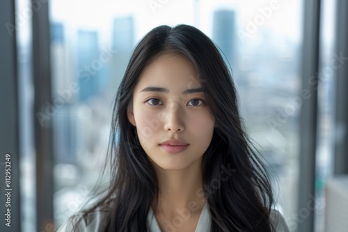 Young Asian Woman Standing in Front of City Free Download Young Asian Woman Standing in Front of City - GFXLoad