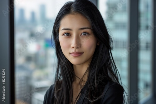 Young Asian Woman Posing in Front of Window Free Download Young Asian Woman Posing in Front of Window - GFXLoad