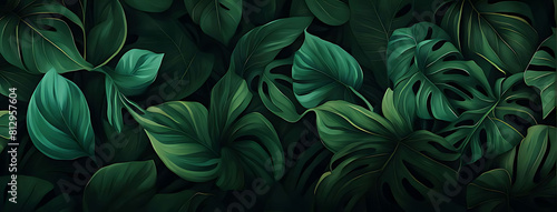  Pattern leaf background green plant tree abstract palm floral wallpaper flower foliage art jungle. Background luxury leaf pattern texture design line summer gold nature monstera fabric golden leaves.