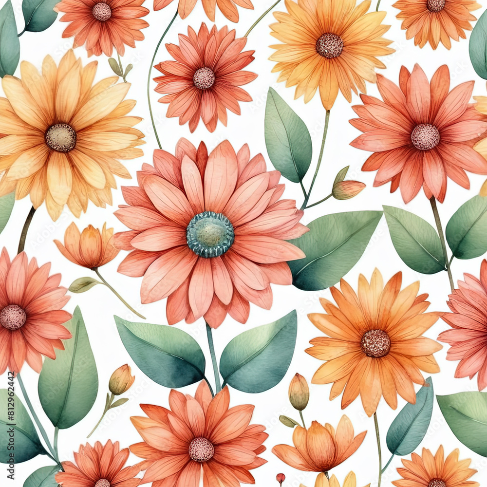 seamless pattern with flowers seamless pattern with flowers