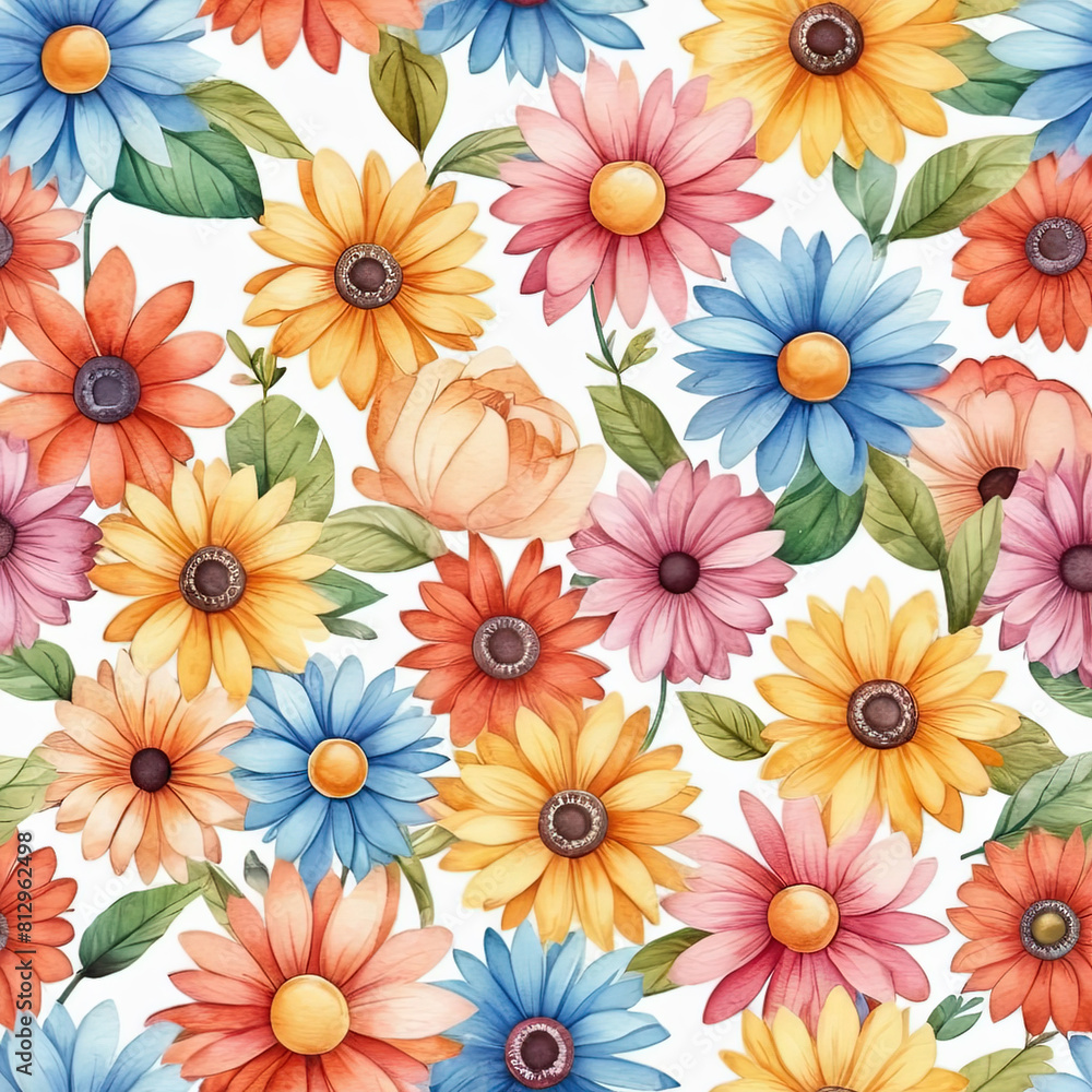 seamless pattern with flowers seamless pattern with flowers