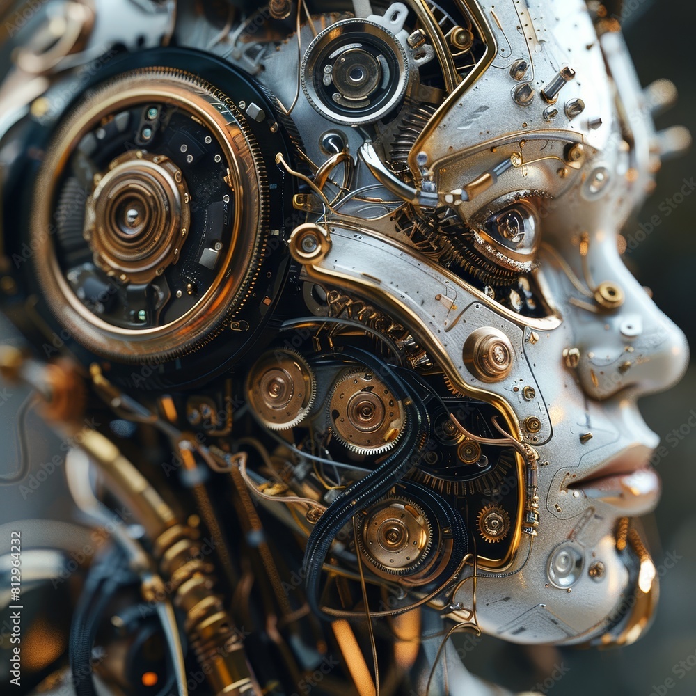 Advanced humanoid robot with intricate mechanical details
Advanced humanoid robot with intricate mechanical details