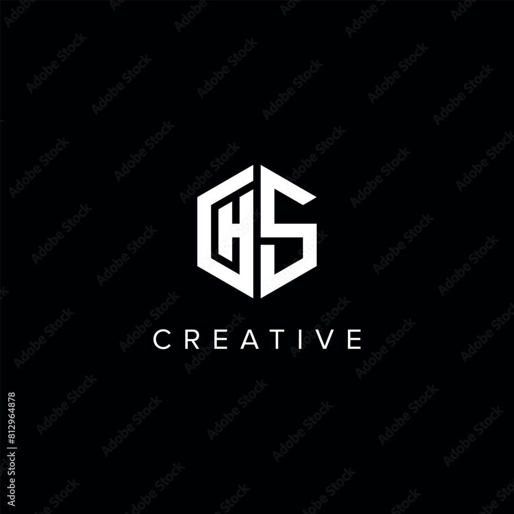 HS SH Abstract Letter logo design. Initial Vector symbol. HS SH Abstract Letter logo design. Initial Vector symbol.