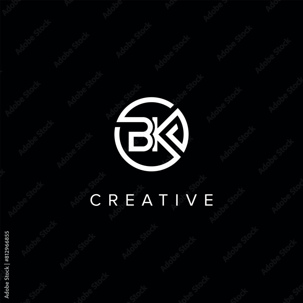 BK KB Abstract Letter logo design. Initial Vector symbol. BK KB Abstract Letter logo design. Initial Vector symbol.