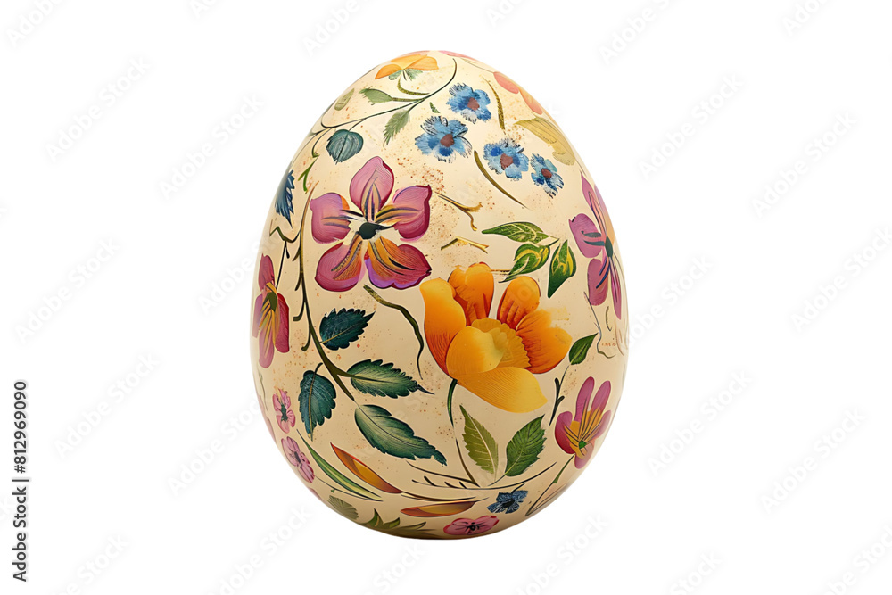 Slavic floral easter egg on transparent background Slavic floral easter egg on transparent background