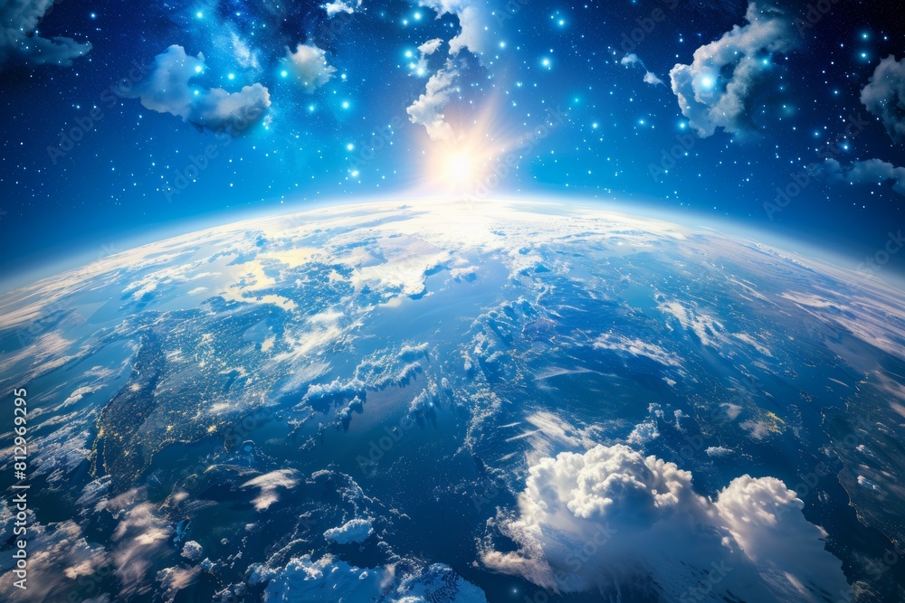 Obraz premium picture of the earth in space