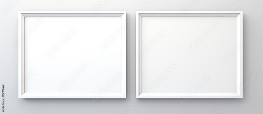There is an isolated photo frame with a white background that can be used for displaying pictures. Copyspace image There is an isolated photo frame with a white background that can be used for displaying pictures. Copyspace image