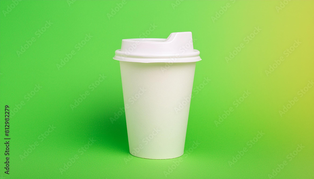 Disposable white paper cup with lid for tea or coffee. Take away drink. Mock up. Hot beverage. Disposable white paper cup with lid for tea or coffee. Take away drink. Mock up. Hot beverage.