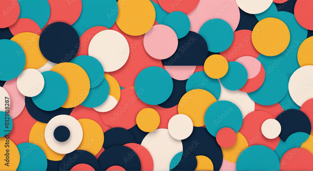 seamless pattern with circles seamless pattern with circles