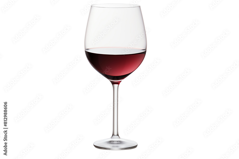 A glass of red wine on a transparent background. A glass of red wine on a transparent background.