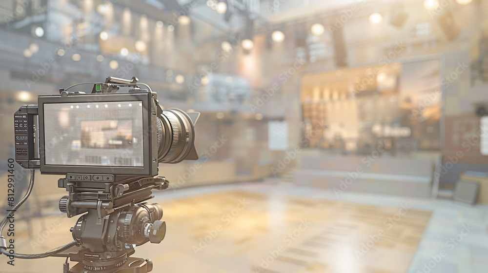 Soft Power in media, influential global news network, modern broadcast studio, div Soft Power in media, influential global news network, modern broadcast studio, div