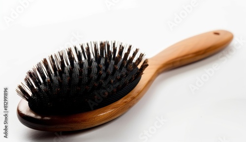 hairbrush isolated on a white background