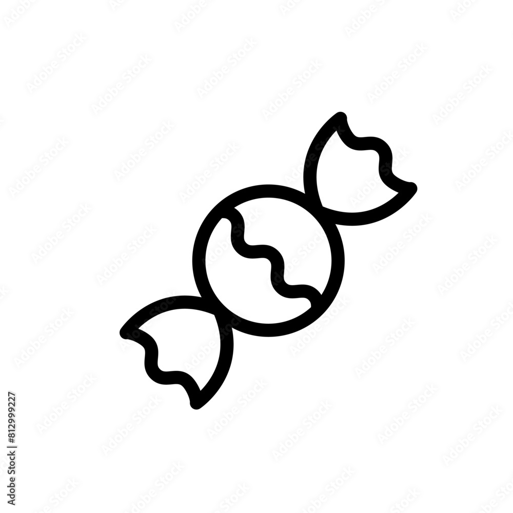 Candy vector line icon. Food icon collection. Thin signs for restaurant menu. Pixel perfect 64x64. Editable Strokes Candy vector line icon. Food icon collection. Thin signs for restaurant menu. Pixel perfect 64x64. Editable Strokes