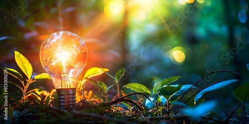 Ecofriendly businesses use renewable energy to fight climate change and reduce emissions. Concept Sustainable Business Practices, Renewable Energy, Climate Change Mitigation, Emissions Reduction