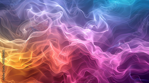 Abstract Colorful Gradient Background with Textures. The textures vary across the image, adding depth and interest to the visual composition. This digital artwork captures the fluid motion and blendin