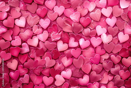 Pink Heart Background | Love and Affection Design | Romantic Symbol, Warm Emotions, Vibrant Pink, Heartfelt Sentiments 
