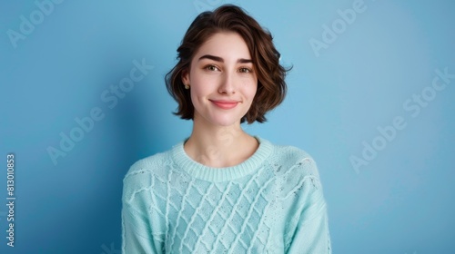 Confident Young Woman in Sweater © Roger Bron