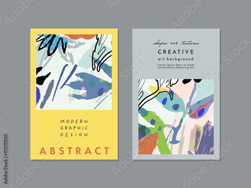 Wallpaper Mural Creative Artistic Floral Cards. Vector Illustration Torontodigital.ca