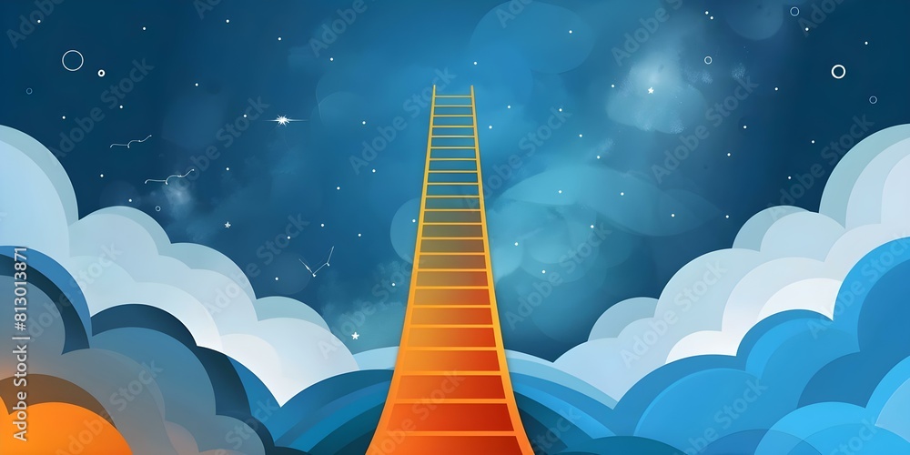 custom made wallpaper toronto digitalSimplistic Corporate Logo with Ladder Symbolizing Growth. Concept Corporate Identity, Logo Design, Growth Symbolism, Simplistic Style