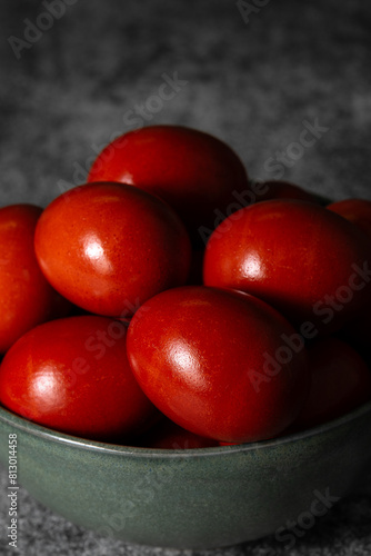 Greek Easter eggs dyed naturally with onion skins