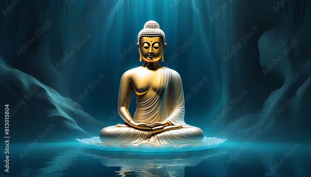 Buddha Translucent lighting in Aquatic Cave Buddha Translucent lighting in Aquatic Cave