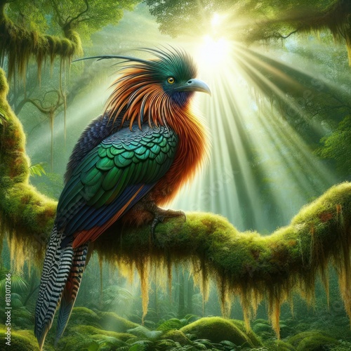 etailed and lifelike picture of a remarkable exotic bird
