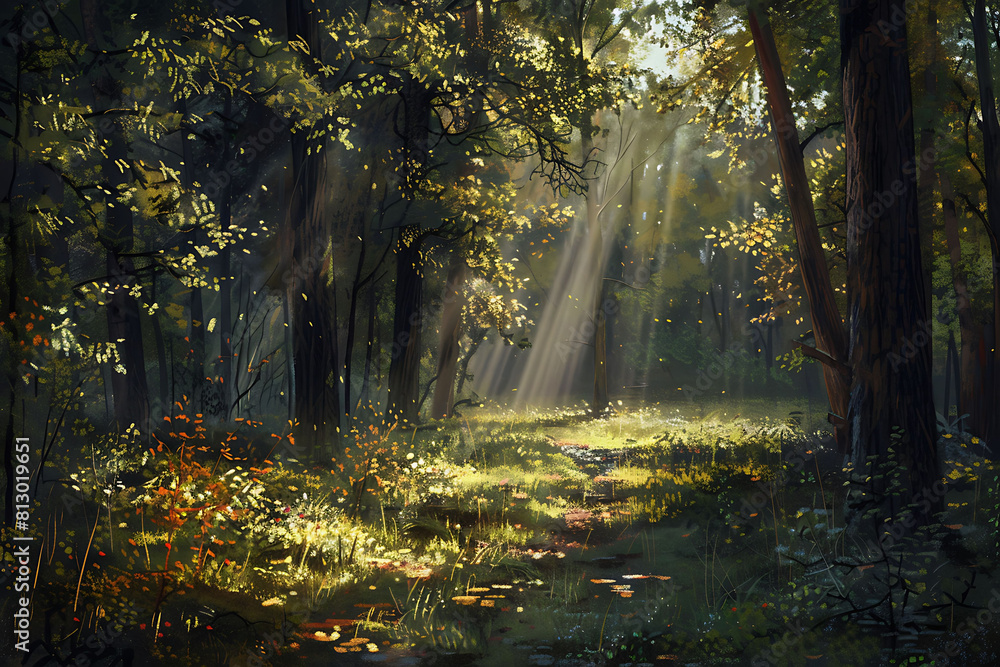 Fototapeta premium autumn in the forest