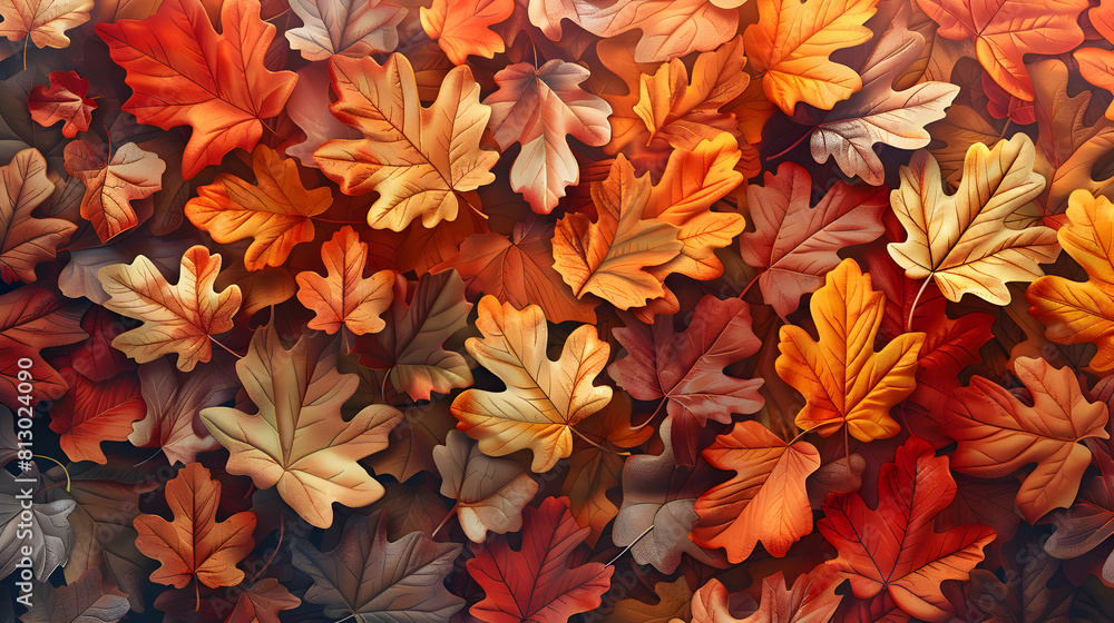 Autumn Leaves Blanketing Overhead: A Drone s Mosaic View Autumn Leaves Blanketing Overhead: A Drone s Mosaic View
