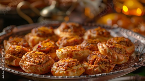 The cuisine of Yemen. A festive kubana with meat. 