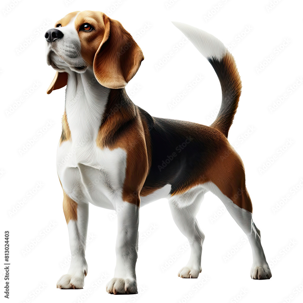 dog, beagle, Isolated transparent background