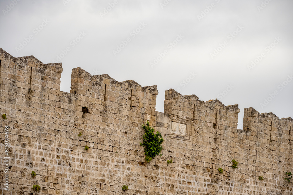 Rhodes Island, Greece, a symbol of Rhodes, of the famous Knights Grand Master Palace (also known as Castello) in the Medieval town of rhodes Rhodes Island, Greece, a symbol of Rhodes, of the famous Knights Grand Master Palace (also known as Castello) in the Medieval town of rhodes