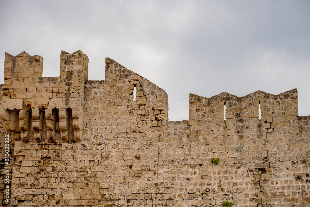 Rhodes Island, Greece, a symbol of Rhodes, of the famous Knights Grand Master Palace (also known as Castello) in the Medieval town of rhodes Rhodes Island, Greece, a symbol of Rhodes, of the famous Knights Grand Master Palace (also known as Castello) in the Medieval town of rhodes