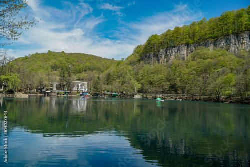 boats on the lake