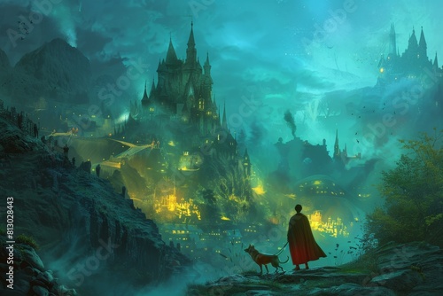 In a realm where magic reigns supreme, the man and his guard dog must outwit a powerful sorcerer who seeks to claim their riches for himself. photo