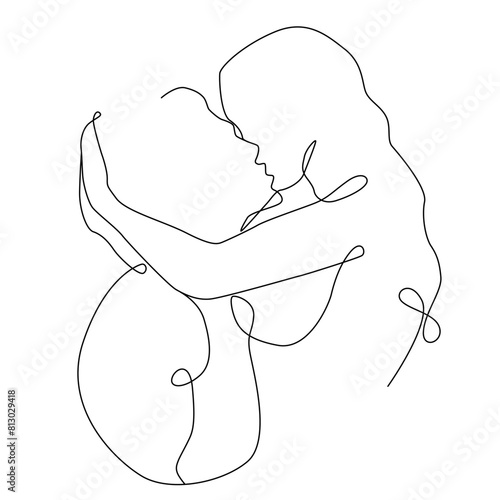 people kissing and hugging 