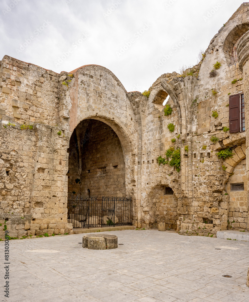 Rhodes Island, Greece, a symbol of Rhodes, of the famous Knights Grand Master Palace (also known as Castello) in the Medieval town of rhodes Rhodes Island, Greece, a symbol of Rhodes, of the famous Knights Grand Master Palace (also known as Castello) in the Medieval town of rhodes
