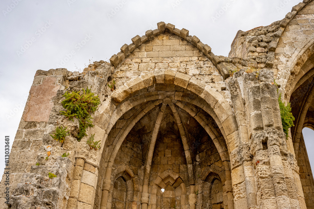 Rhodes Island, Greece, a symbol of Rhodes, of the famous Knights Grand Master Palace (also known as Castello) in the Medieval town of rhodes Rhodes Island, Greece, a symbol of Rhodes, of the famous Knights Grand Master Palace (also known as Castello) in the Medieval town of rhodes