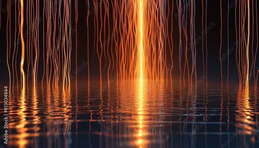 Naklejka premium Abstract Splash Rain Drop lighting