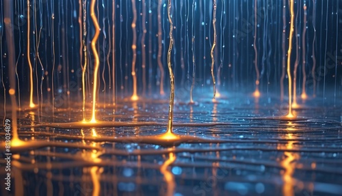 Abstract Splash Rain Drop lighting © CHAKRIYA