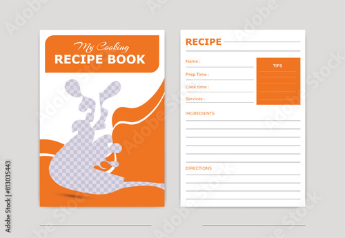 cooking recipe book template design
