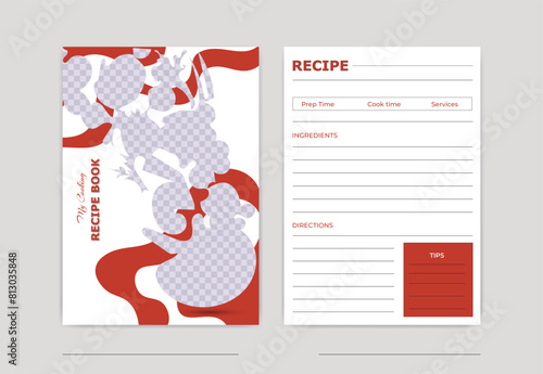 cooking recipe book template design