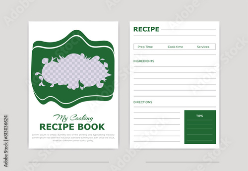 cooking recipe book template design