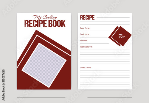 cooking recipe book template design