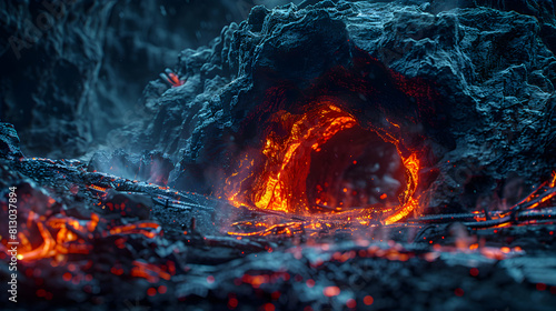 Exploring Photorealistic Lava Tubes and Caves: Mysterious Underground Wonderlands Formed by Flowing Lava Beneath Earth s Surface