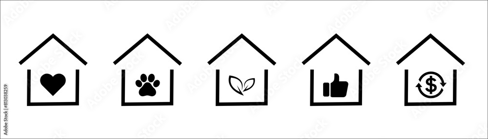 House icon, Shelter House Icon, illustration of a set of icons, vector ilustration House icon, Shelter House Icon, illustration of a set of icons, vector ilustration
