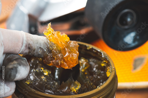 Wallpaper Mural yellow transparent lithium grease Torontodigital.ca