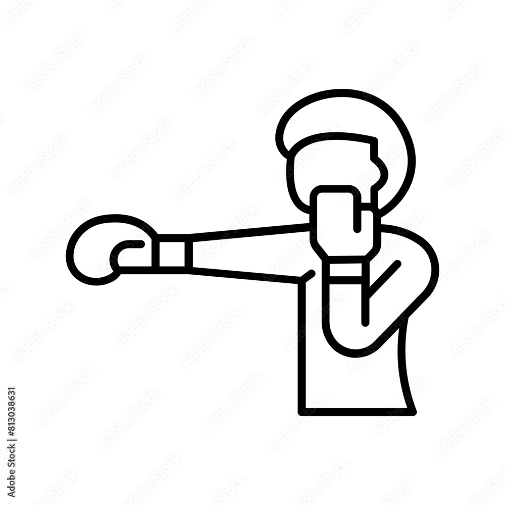punch icon. outline icon punch icon. outline icon