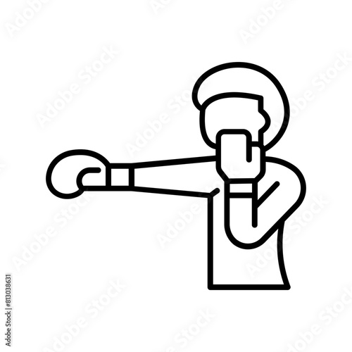 punch icon. outline icon